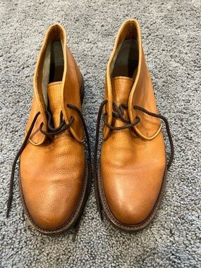 Brunello Cucinelli Cognac Leather Chukka Boots